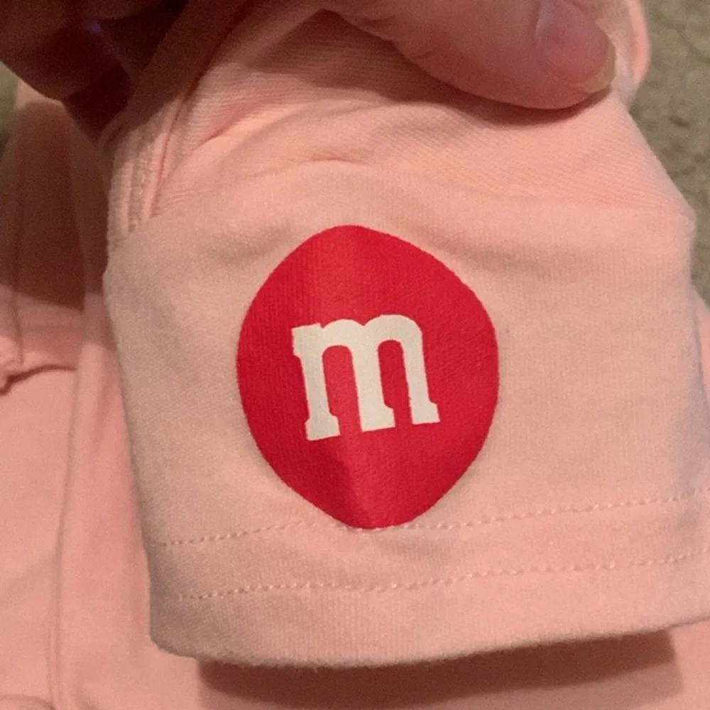 M&M’s I Heart Love LV Las Vegas Pink Bodysuit Girl’s Size 6 Months Cotton